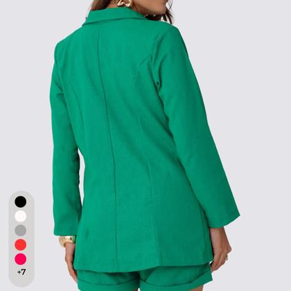 Imagem de Blazer Feminino Alfaiataria em Linho