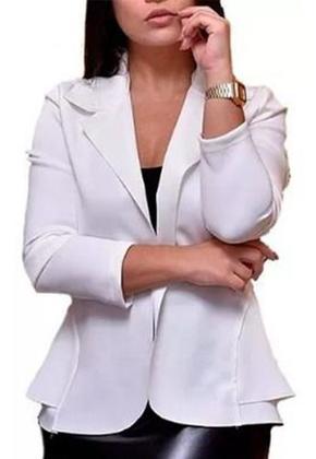Imagem de Blazer Feminino Básico Liso Moda Evangélica Abafarto
