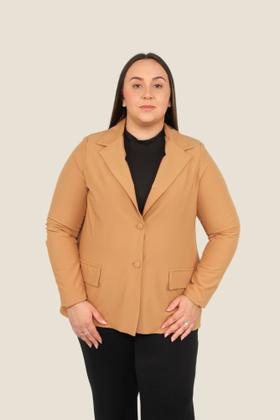 Imagem de Blazer feminino plus size alongado