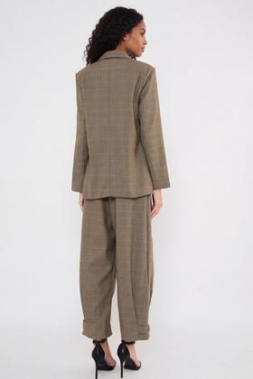 Imagem de Blazer Feminino Sommer Xadrez Bege 583100247 -