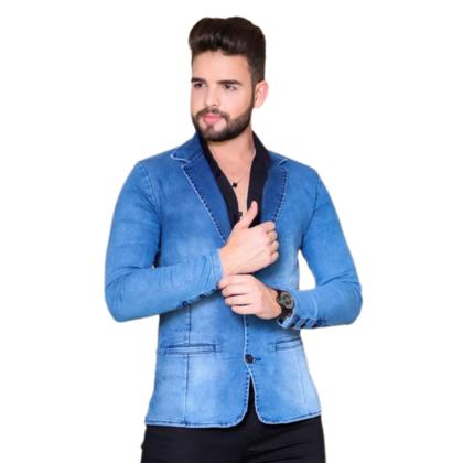 Imagem de Blazer Masculino Esporte Fino Slim Fit com Elastano