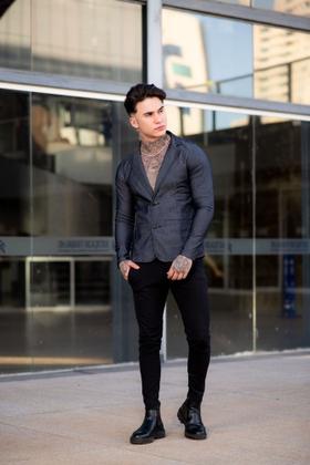 Imagem de blazer masculino fit