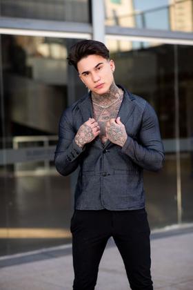 Imagem de Blazer masculino slim com elastano