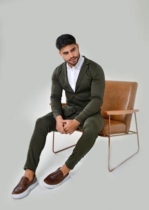 Imagem de Blazer Masculino Slim Esporte Fino Elastano Premium debatt jeans