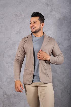 Imagem de Blazer Masculino Slim Esporte Fino Elastano Premium 