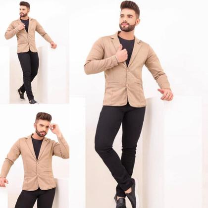 Imagem de Blazer Masculino Slim Esporte Fino Elastano Premium 