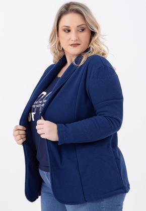 Imagem de Blazer plus size peluciado jaqueta teddy casaco aberto casual inverno 12723a