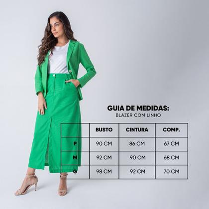 Imagem de Blazer susie com linho feminino