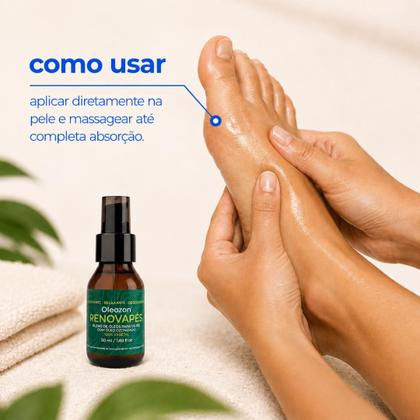 Imagem de Blend de Óleos para os Pés com Óleo Ozonizado, 100 Vegetal, Hidratante, Relaxante e Desodorante, 50ml, Oleozon Renovapés