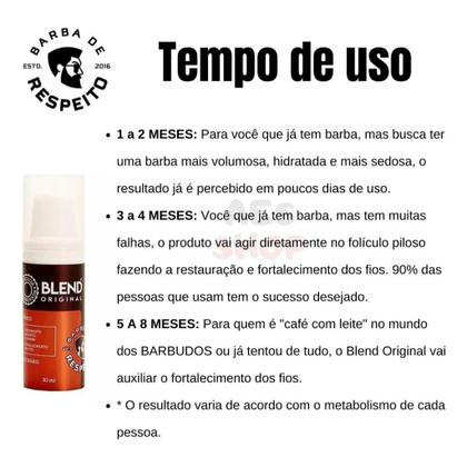 Imagem de Blend Original Crescimento Barba Respeito 30ml