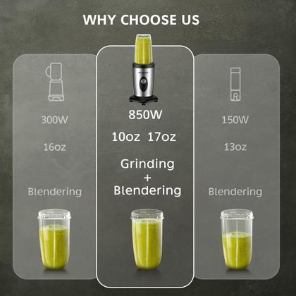 Imagem de Blender Acezoe Shakes e Smoothies 850 W 500 mL 2x500 mL Prata