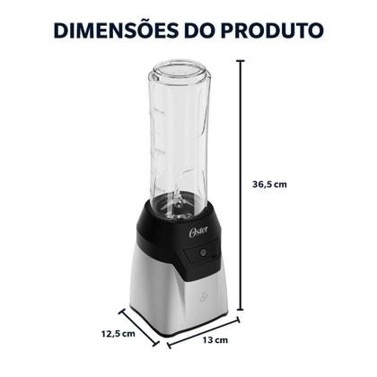 Imagem de Blender Power Inox Oster Com 2 Jarras To Go 110V