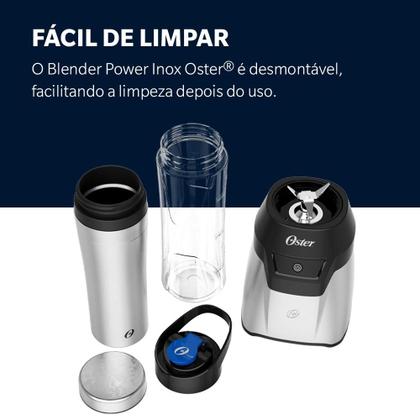 Imagem de Blender Power Inox Oster com 2 Jarras To Go
