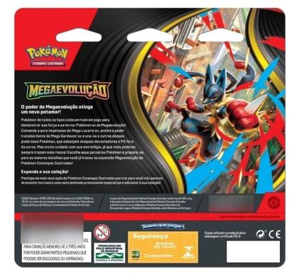 Imagem de Blister Quadruplo Pokémon Tcg Mega Evolução 2025 Quad Pack