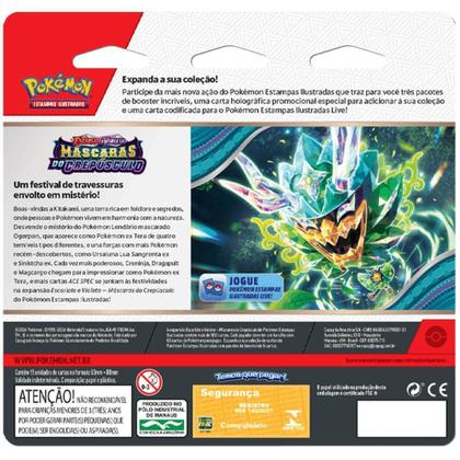 Imagem de Blister triplo pokemon escarlate e violeta 6 mascaras do crepusculo copag