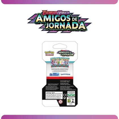 Imagem de Blister Unitário Pokémon Escarlate e Violeta Amigos de Jornada Pokémon Cards Copag