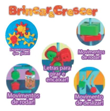 Imagem de Bloco Baby Cubo De Atividades Colorido Brinquedo Educativo