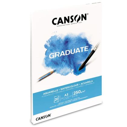 Imagem de Bloco Canson Graduate Aquarela A3 250grs 20 Folhas