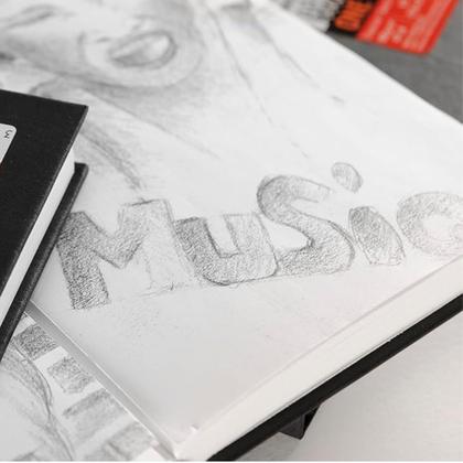 Imagem de Bloco Canson para Esboço - Art Book One Preto 100g/m² 21,6 x 28,9 cm - 60005569