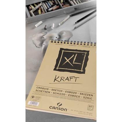 Imagem de Bloco Canson XL Kraft - Sketch - 90 g/m² A4 - 60 Folhas