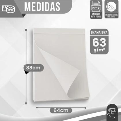 Imagem de Bloco de 50 Folhas Refil para Flip Charts Cavaletes Treinamentos Apresentações