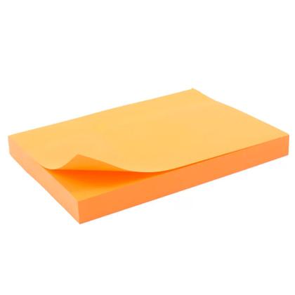 Imagem de Bloco De Anotações 76x102mm Laranja Neon Brw 01un Com 100fls