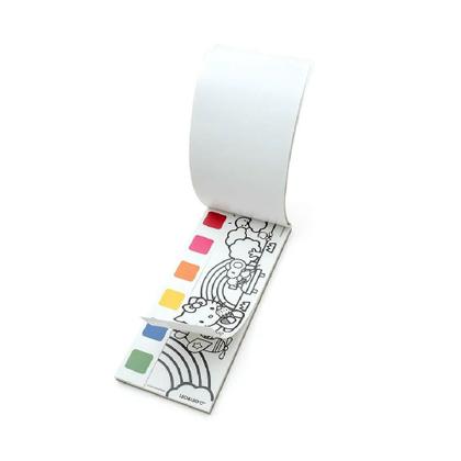 Imagem de Bloco de Colorir Com Aquarela  Hello Kitty  Dino  Fundo do Mar 12 Desenhos + 6 Aquarelas + 1 Pincel - Leo&Leo