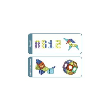 Imagem de Bloco de construção magnético com pista de bolas de 40 peças para crianças