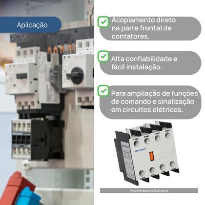 Imagem de Bloco de Contato Auxiliar Frontal para Contator 2NA+2NF
