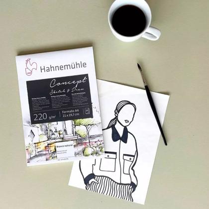 Imagem de Bloco de Desenho Hahnemuhle Concept Sketch & Draw A3 Grande 20 Folhas