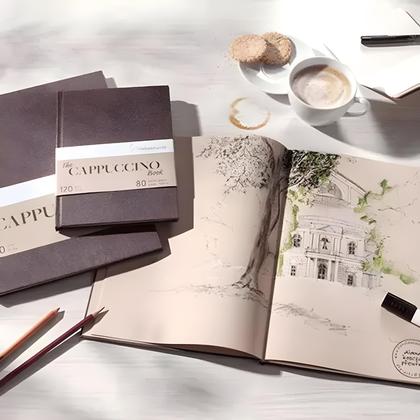 Imagem de Bloco de Desenho Hahnemuhle The Cappuccino Book A4 40 Folhas