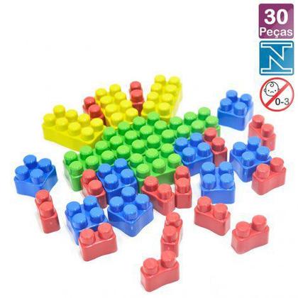 Imagem de Bloco de Montar 30 Pecas Simples