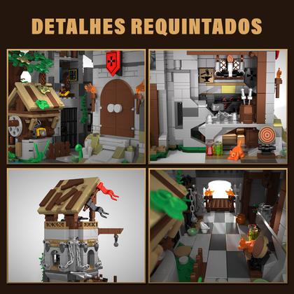 Imagem de Bloco de Montar Castelo do Cavaleiro do Espírito Santo Puzzle 2568 Peças de Encaixar Decoração Colecionador Infantil Adulto