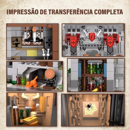 Imagem de Bloco de Montar Castelo do Cavaleiro do Espírito Santo Puzzle 2568 Peças de Encaixar Decoração Colecionador Infantil Adulto