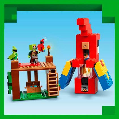 Imagem de Bloco de Montar - Minecraft - As casas dos papagaios - 535 peças - LEGO