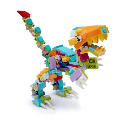 Imagem de Bloco de Montar Mini Dino Display C/ 12 unidades sortidas Leo&Leo Leonora - 10391