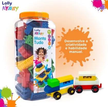 Imagem de Bloco de Montar - Monta tudo Lolly Nenny - 86 pcs +3 anos