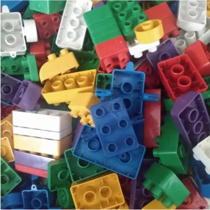 Imagem de Bloco De Montar Super Balde 100 Peças 1100- World Blocks