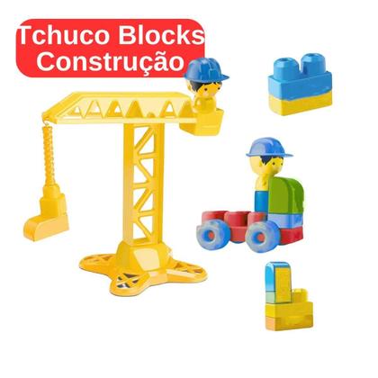 Imagem de Bloco de Montar Tchuco Blocks Samba Toys 55 Peças Ref.255