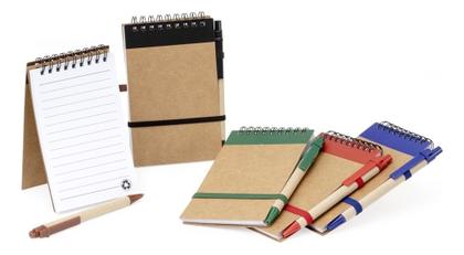 Imagem de Bloco De Notas Ecológico Com Porta Caneta Bolso Anotações