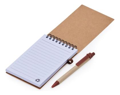 Imagem de Bloco De Notas Ecológico Com Porta Caneta Bolso Anotações