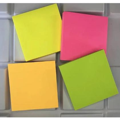 Imagem de Bloco de Notas Smart 76x76mm Verde Neon 100 Folhas 1 Bloco