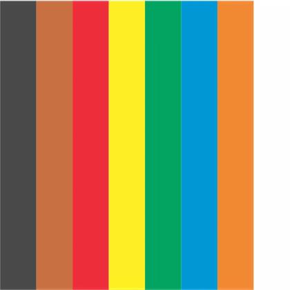 Imagem de Bloco de Papel Criativo Colorido A4 8 Cores 120g/m² c/24 Folhas Usapel
