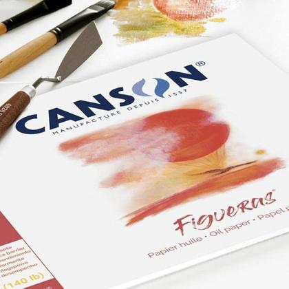 Imagem de Bloco de Papel Figueiras Oléo A3 290g Canson 10 Folhas