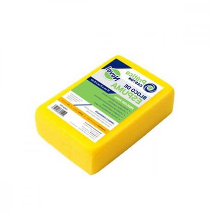 Imagem de Bloco Espuma 6X11X17 Amarelo Castor Pratica - Kit C/10 Unidades