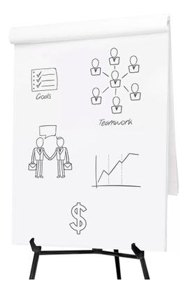 Bloco Flip Chart 56gr 64x88cm C50 Fls Spiral Kit 3 Imagem de Bloco Flip Chart 56gr 64x88cm C50 Fls Spiral Kit 3