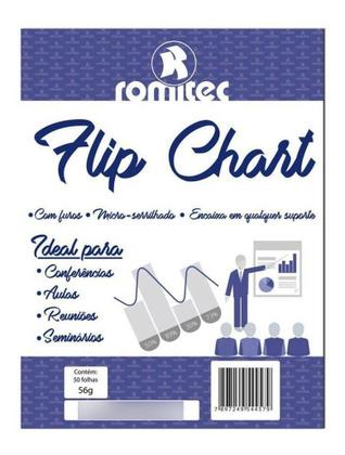Imagem de Bloco Flip Chart 56gr 64x88cm C50 Fls Spiral Kit 5