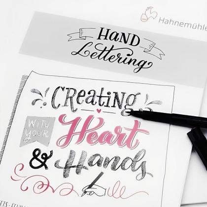 Imagem de Bloco Hahnemühle Hand Lettering 170g A4 com 25 Folhas