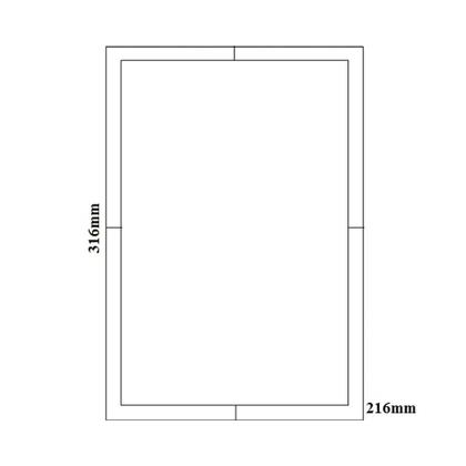 Imagem de Bloco Layout A4+ Filiperson 70g C/ Margem 50 Folhas FP01644 com 5 Blocos