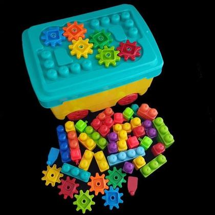 Imagem de Bloco Montar Desmonta 53pçs Estrelas Mágicas Infantil Dismat